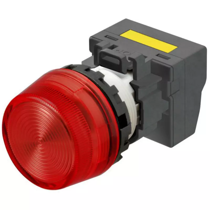 Omron Push-In Plus Indicator Light Round Body Φ22 mm Red, M22N-BP-TRA-RE-P