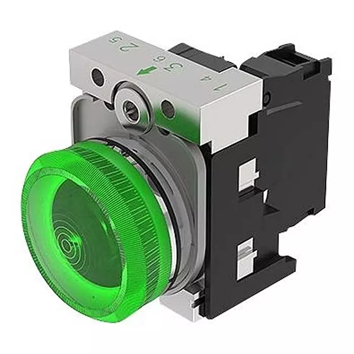 EAO PANEL INDICATOR, GREEN, 24VAC/DC, 45-1T00.20H6.000.100