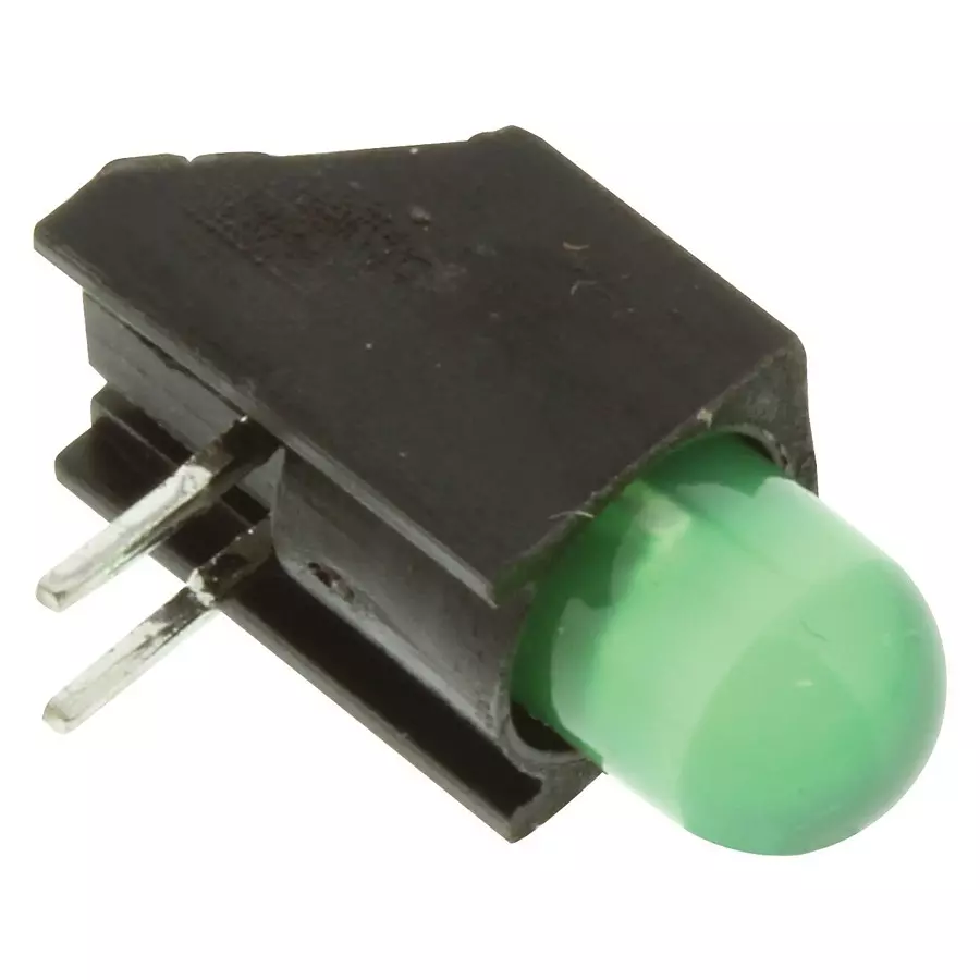 DIALIGHT LED, PCB, 5MM, HE-GREEN, 550-2207F (Pack of 5)