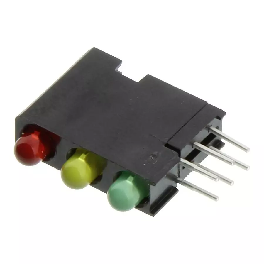 DIALIGHT LED, PCB, 3MM, R-Y-G, 564-0200-132F