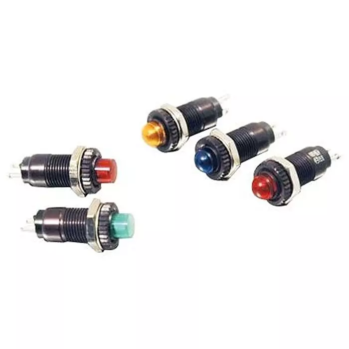 DIALIGHT PANEL MOUNT INDICATOR, LED, 9.53MM, RED, 3.6V, 249-7867-3331-504F