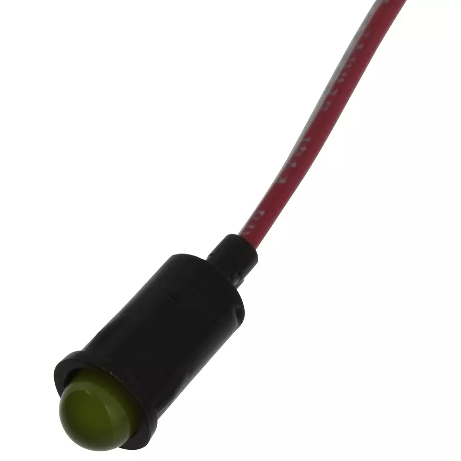 VCC PANEL MOUNT INDICATOR, LED, 6.35MM, AMBER, 5V, 5102H3-5V