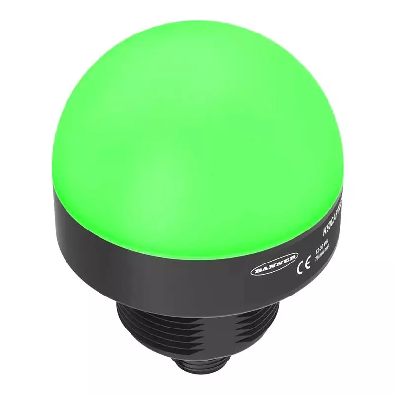 BANNER ENGINEERING Programmable Indicator, Rgb, 30Vdc, K50Pslsq.