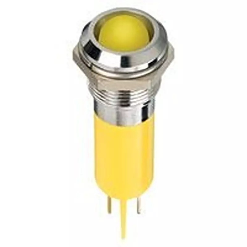 APEM Led Indicator, Panel, 12Mm, Yellow, 24V, Q12P1Cxxhy24E