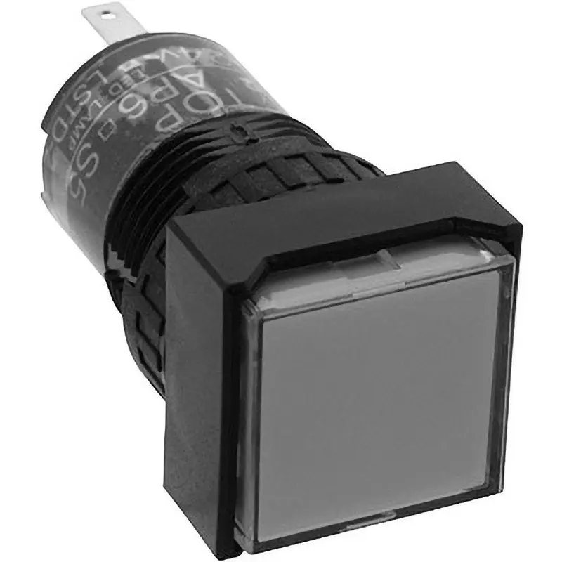 IDEC Ap6S Series Small Indicator Light (Square) Soldering tab 110 terminal Amber, AP6QS54A