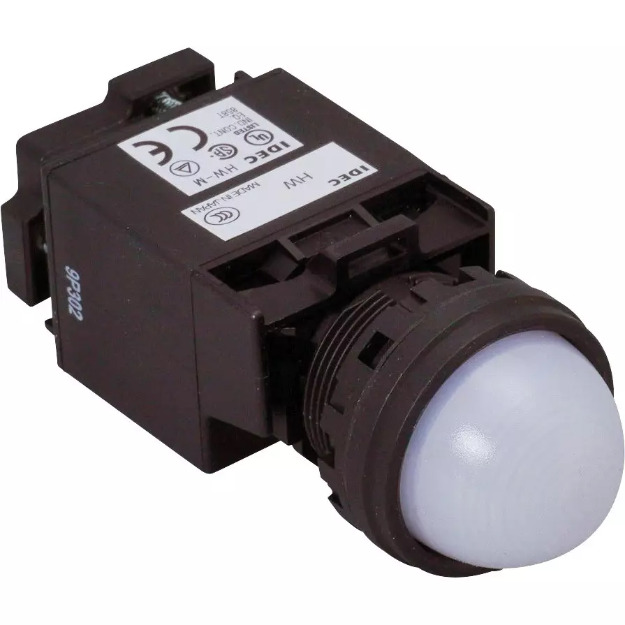 IDEC Hw Series Pilot Light Diameter 22 (Protruding Led) 22 Mm Mounting Hole Diameter, Hw1P-2M2Pw