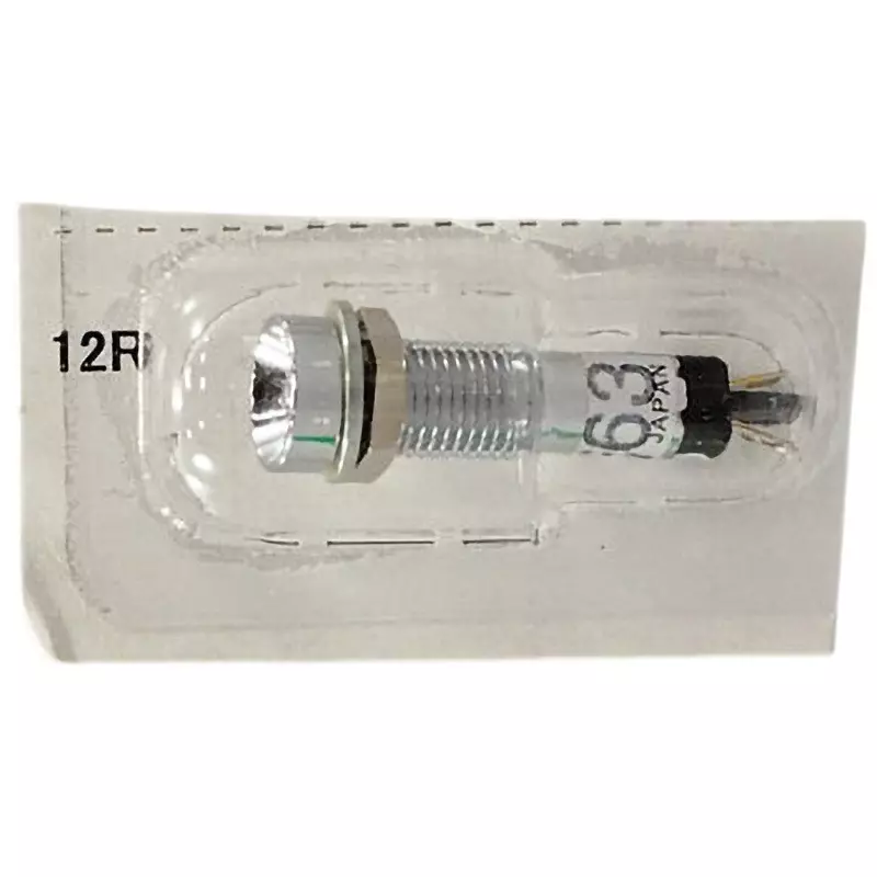 IDEC Up Series Led Type Small Indicator Light Φ7 (Round Flat Type Built-In Resistor) 7 Mm Mounting Hole Diameter, Up7-1277R