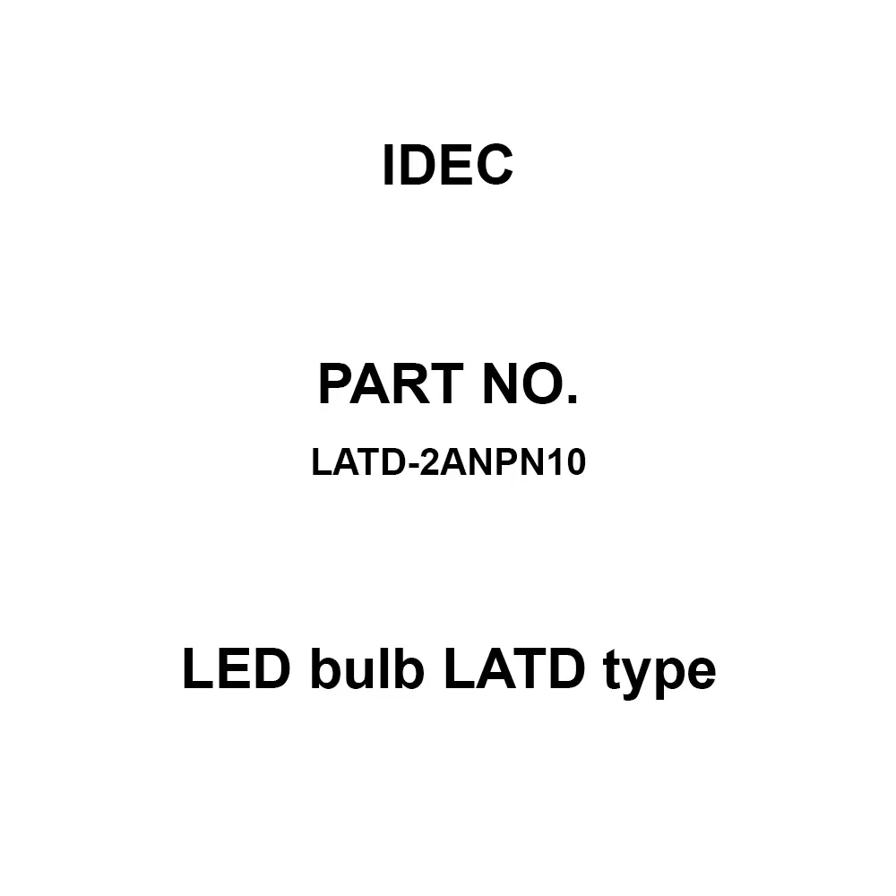 IDEC LED bulb LATD type AC/DC24 V Amber 5A, LATD-2ANPN10 (Pack of 10 Pcs)
