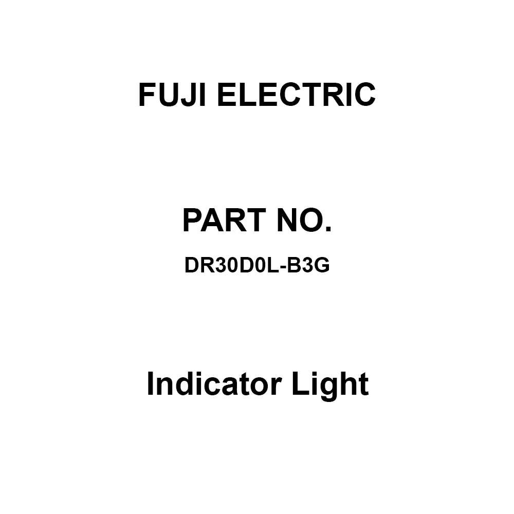 Fuji Electric Indicator Light AC/DC 12 V Round Green, DR30D0L-B3G