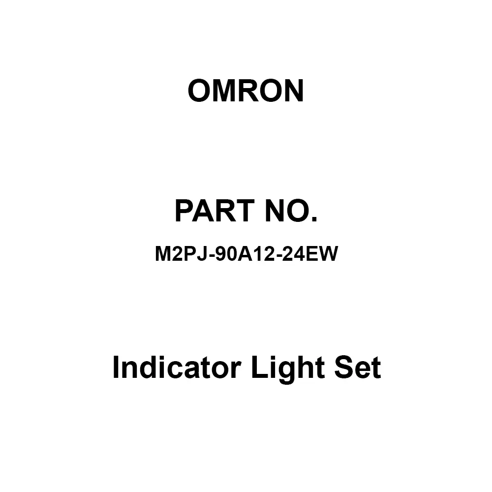 Omron Indicator Light Set AC/DC 24 V Rated Voltage, M2PJ-90A12-24EW