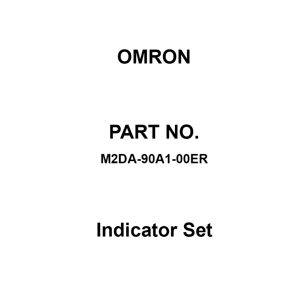 Omron Indicator Set Red Illuminated Color, M2DA-90A1-00ER