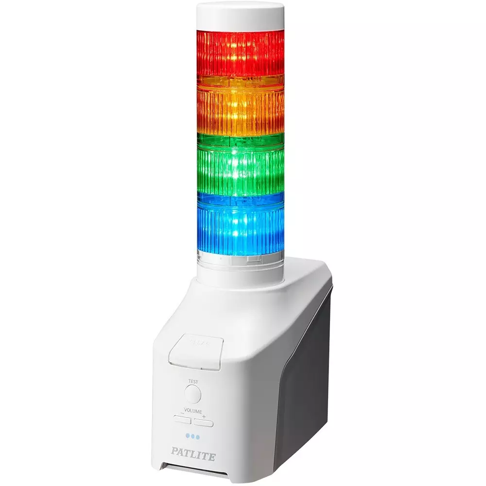 PATLITE Network Control Signal Light AC 100 to 240, NHB6-4-RYGB