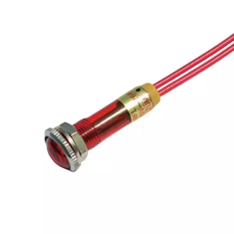 SAKAZUME ELECTRIC LED Indicator Light AC/DC200 V Rated Voltage 1 to 2.5 mA Rated Current, DA-8FL-4-AC/DC200V-R