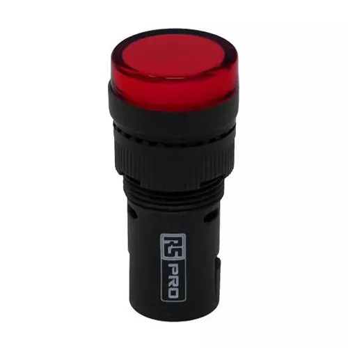 RS PRO LED Pilot Light 20 mA Panel Mount 12 V AC/DC Red LED, 2717476 (Pack of 5)