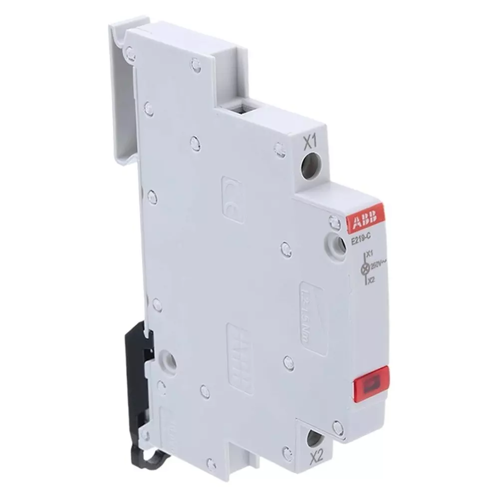 ABB E219 Red LED Indicator, IP20, 250 V AC, 2CCA703401R0001E219-C
