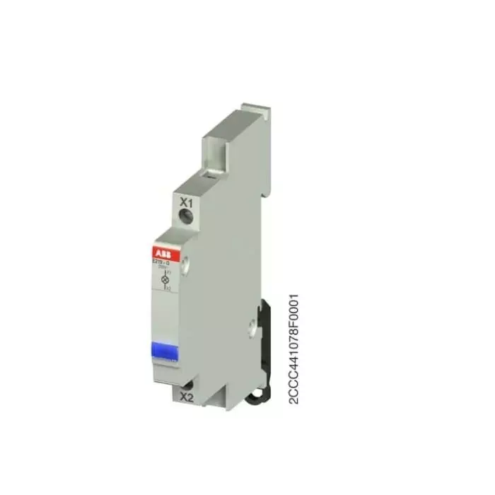 ABB E219, Panel Mount Blue LED Indicator, IP20, Rectangular, 230V, 2CCA703409R0001