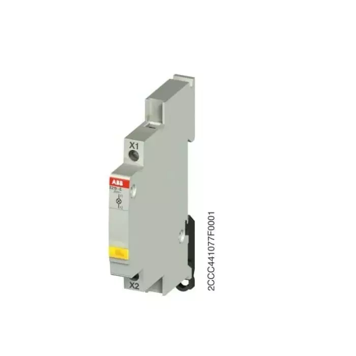 ABB E219, Panel Mount Yellow LED Indicator, IP20, Rectangular, 48V, 2CCA703423R0001