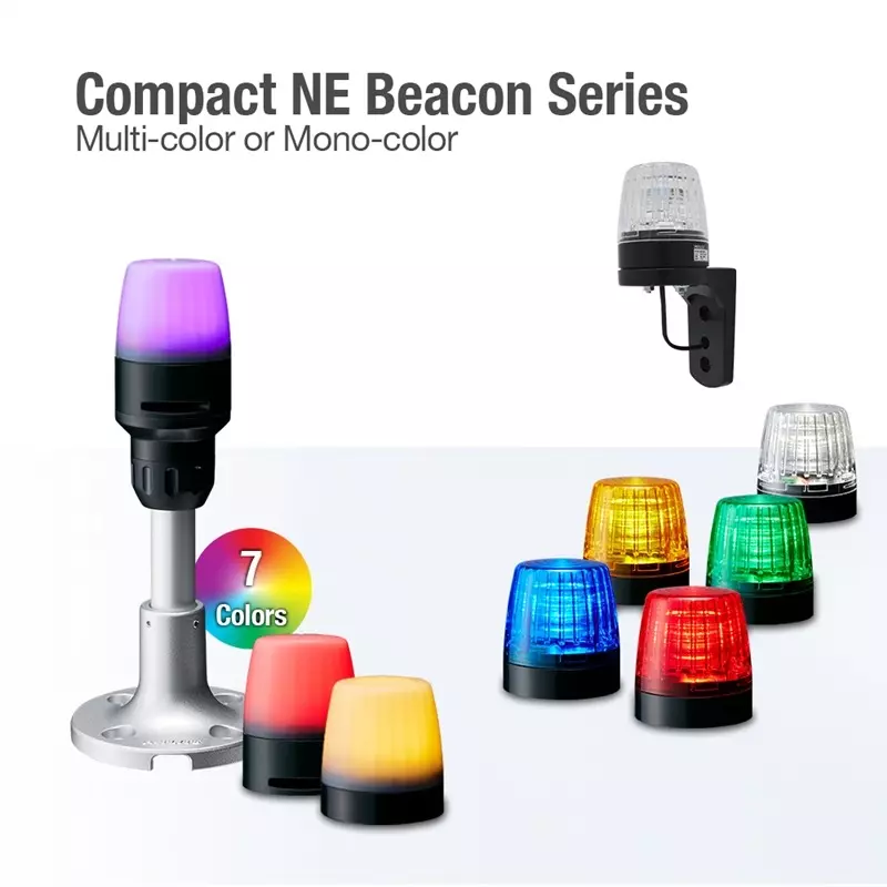 Patlite 56 mm Signal Beacon 24 V DC and Yellow Color, NE-24A-Y