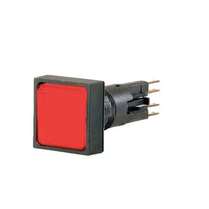 EATON Panel Mount Red LED Indicator, 16 mm Cutout, IP65, Square, 090354 Q25LH-RT/WB