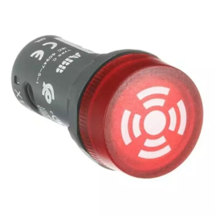 ABB Compact, Panel Mount Red LED Buzzer, 22mm Cutout, Round, 230V, 1SFA619600R6131CB1-613R