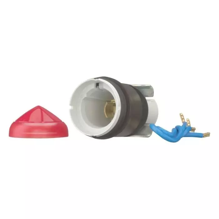 EATON Panel Mount Red LED Indicator, 22.5 mm Cutout, IP67, IP69K, Round, 208689 L-R