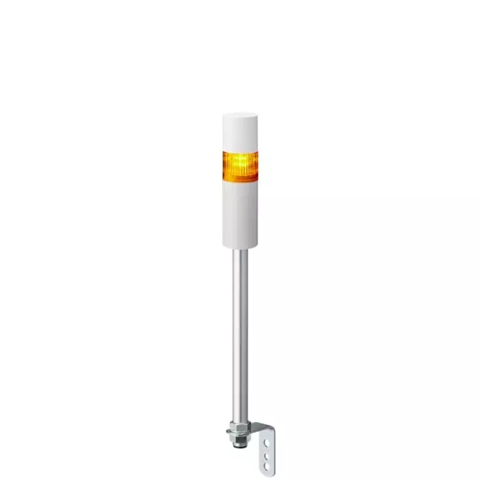 Patlite LR5 Series Amber Buzzer Signal Tower 1 Lights 24 V DC Pole Mount, LR5-102LEBW-Y