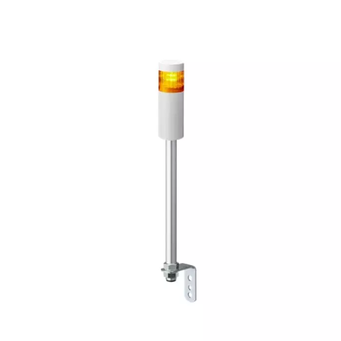 Patlite LR5 Series Amber Signal Tower 1 Lights 24 V DC Pole Mount, LR5-102LENW-Y