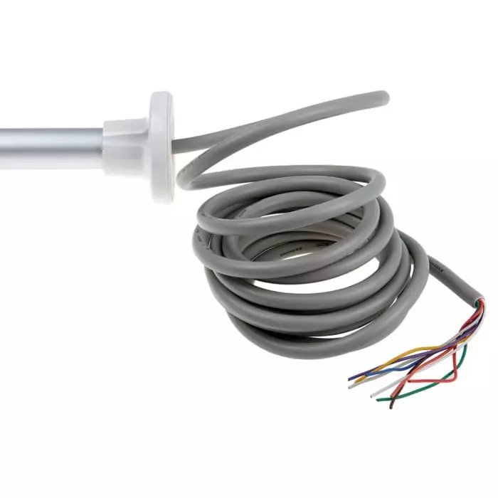 Patlite LR4 Series Coloured Signal Tower 1 Lights 24 V DC Pole Mount, LR4-102PJNU-Y