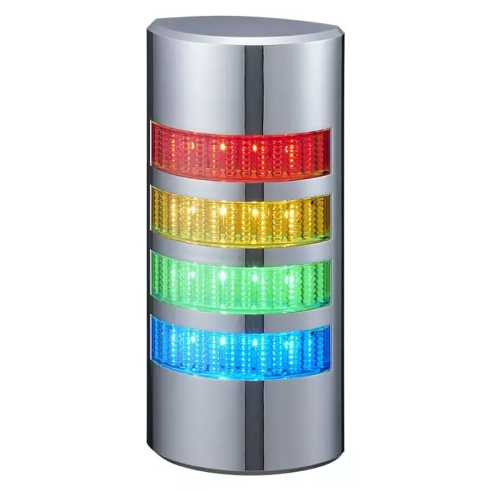 Patlite WE Series Multicolour Buzzer Signal Tower 1 Lights 24 V DC Direct Mount, WE-402UB-LAN