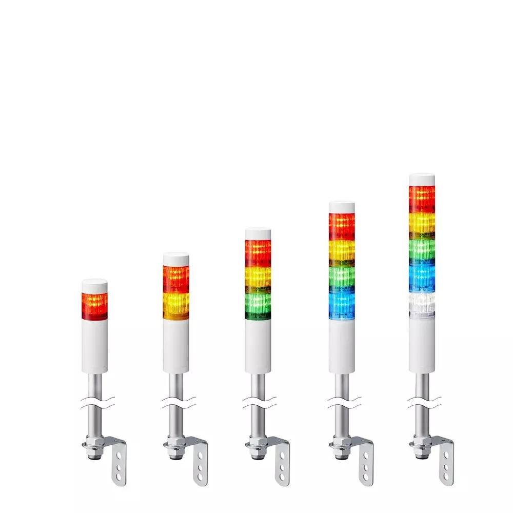 PATLITE LED Stacked Signal Light DC 24 V Rated Voltage, LR4-302LJBW-YCG