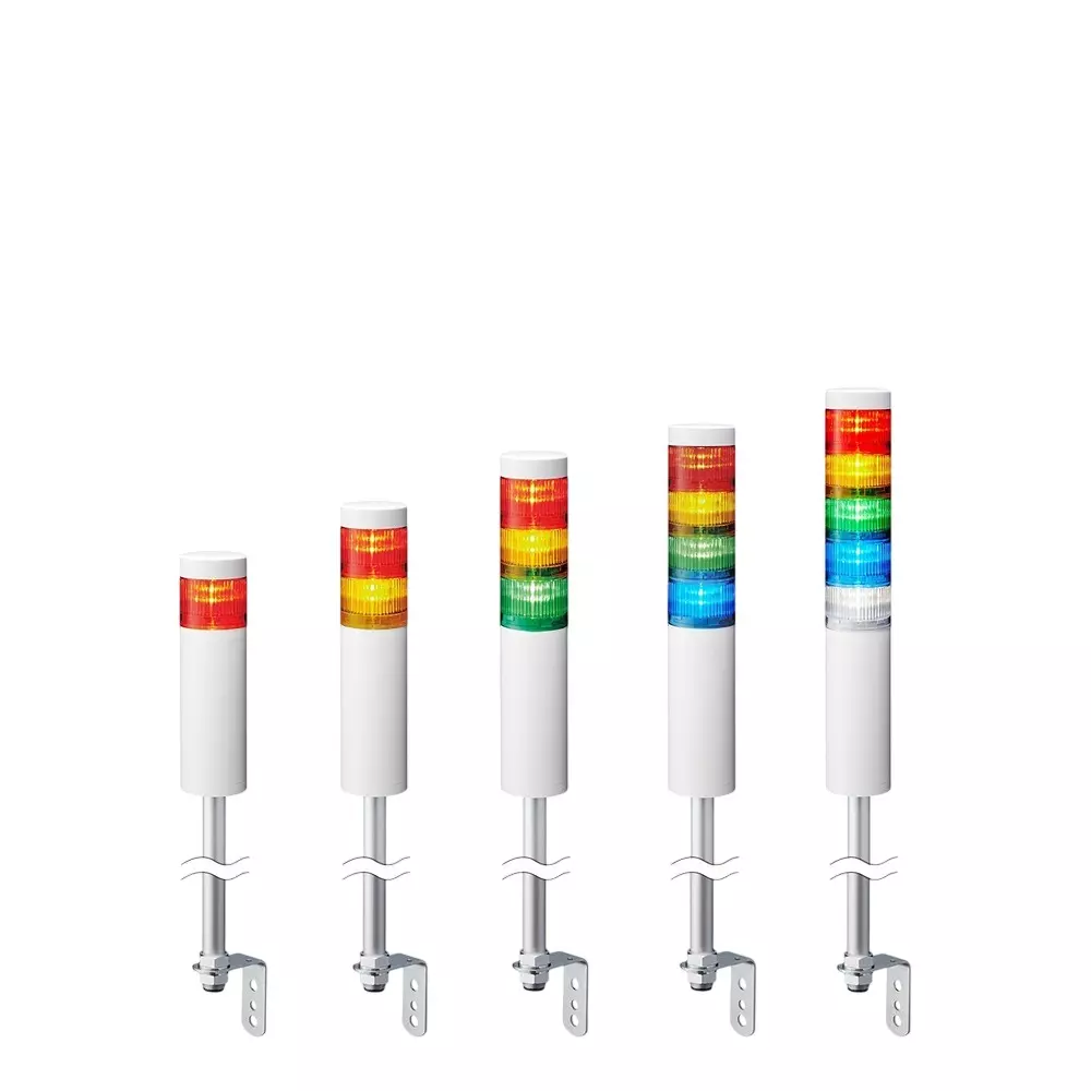 PATLITE LED Stacked Signal Light AC 100-240 V Rated Voltage, LR6-4M2LJNW-CRYG