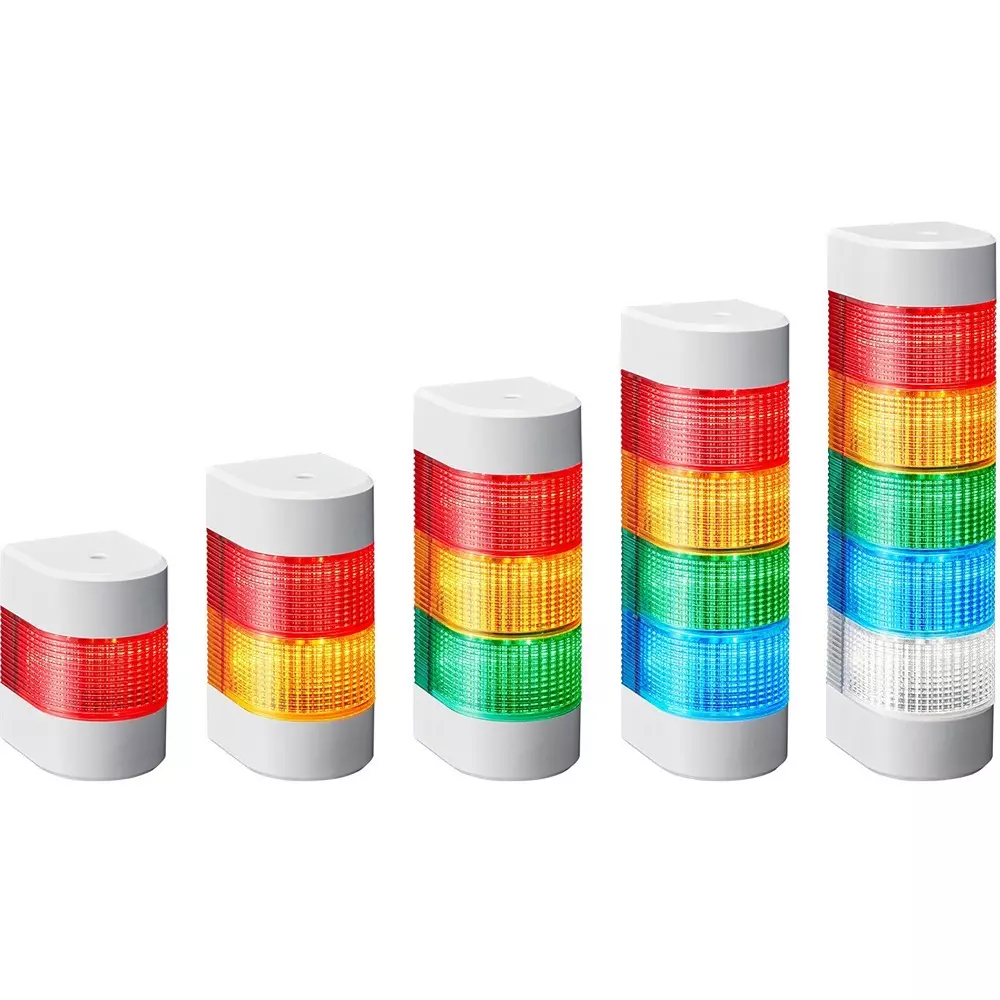 PATLITE Stacked Signal Light 4 Tier Red, White, Green, Blue Color, WME-402D-RCGB