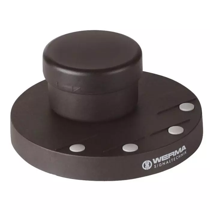Werma Effect Buzzer Unit Black Blinking Continuous 100-240 V LED Bulb AC, 860.640.07