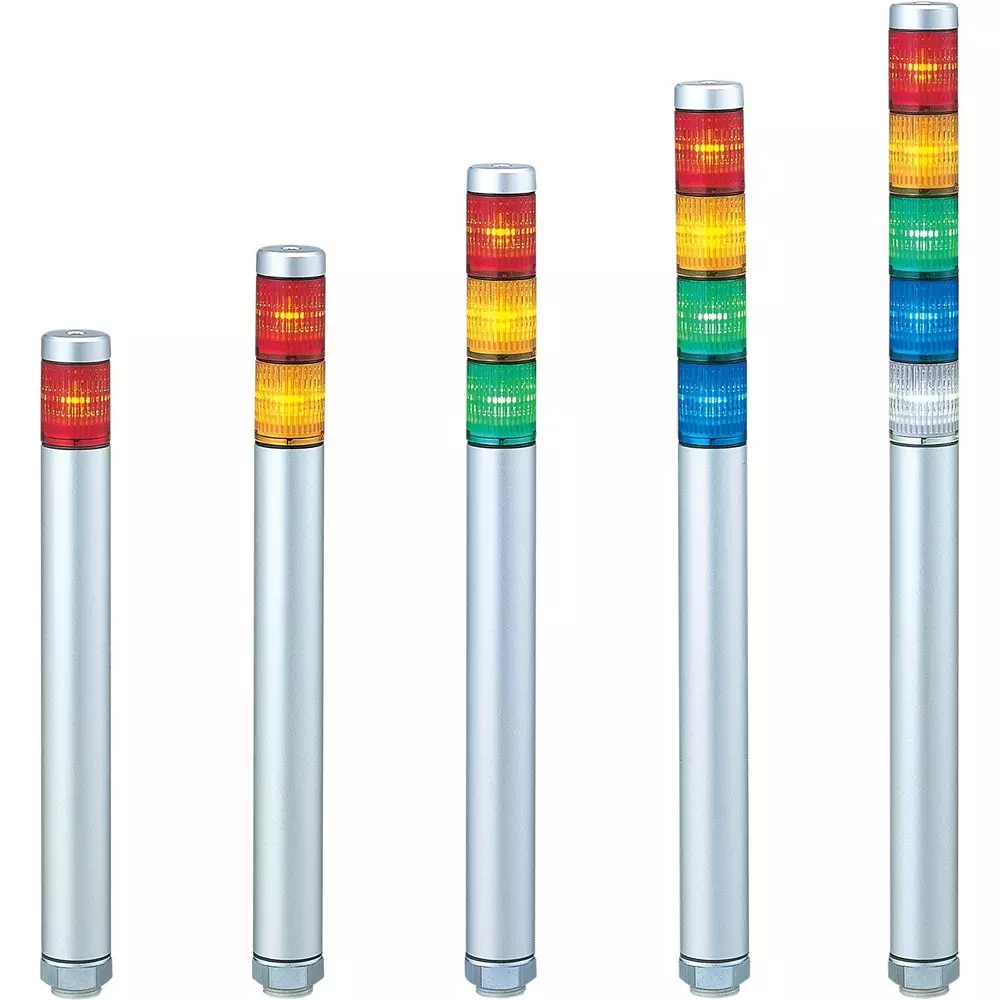 PATLITE LED Signal Tower AC /DC 24 V Rated Voltage Φ30 mm Outer Dia, MP-402-GYCR