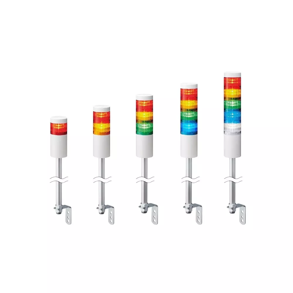 PATLITE LED Stacked Signal Light DC 24 V Rated Voltage, LR6-402LJNW-RBGCZ