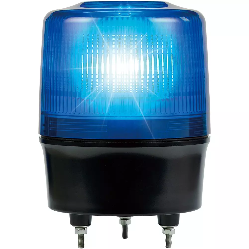 Nikkei LED Rotating Light 100 to 200 V AC Input Power Blue, VK12R-200WB