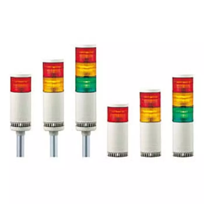 Patlite LMS Series Amber Green Red Signal Tower 24 V AC/dc, LMS-302-RYG