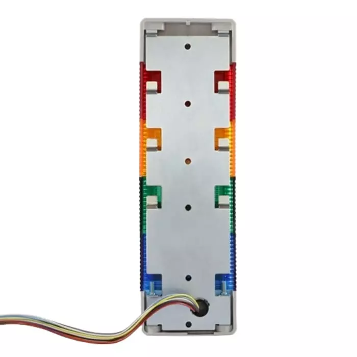 Patlite WME Series Multicolour Buzzer Signal Tower 4 Lights 24 V DC Direct Mount, WME-402DFB-RYGB