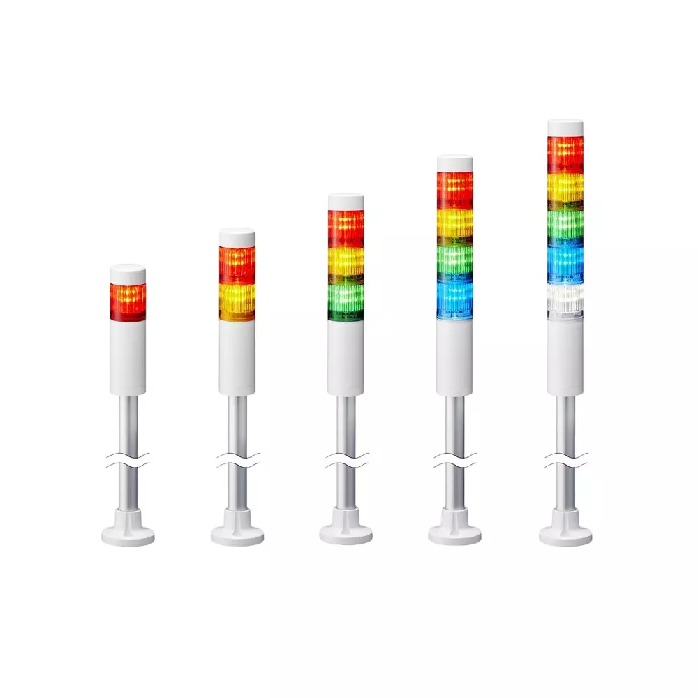 PATLITE LED Stacked Signal Light DC 24 V Rated Voltage, LR4-402PJNA-RYGC