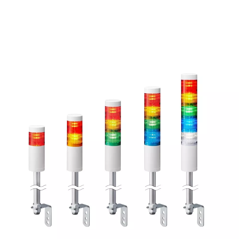 PATLITE LED Stacked Signal Light DC 24 V Rated Voltage, LR5-302LJBW-GGG