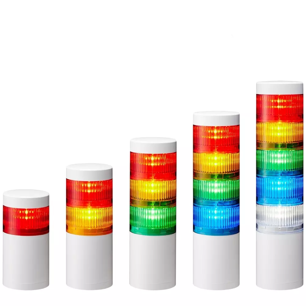 PATLITE Multilayer Signal Light Tower 4 Tier, LR7-402WJBW-GYRB