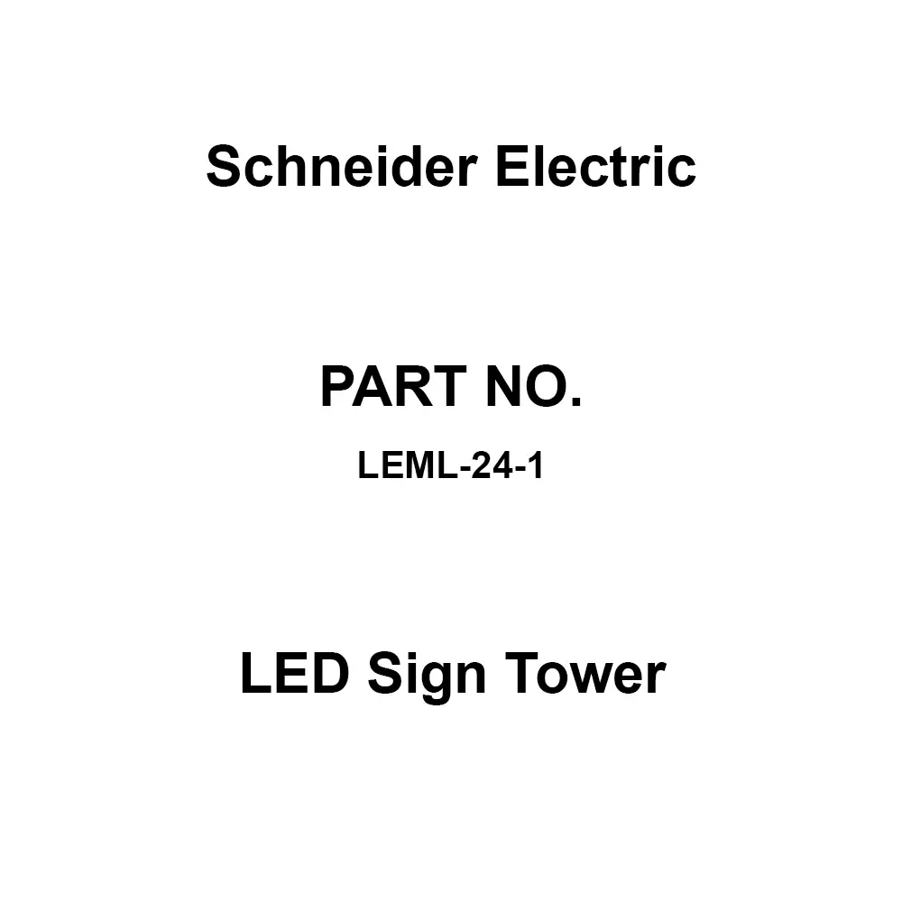 Schneider Electric LED Sign Tower AC/DC 24 V Rated Voltage, LEML-24-1