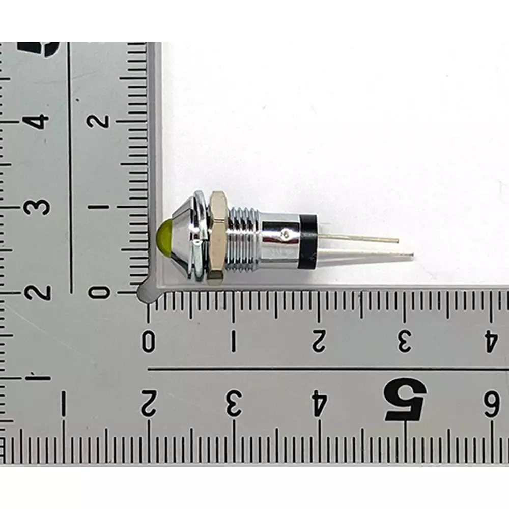 Kyoritsu Electronics Convex Bracket LED, L-610Y-5P (Pack of 5)