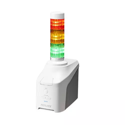 PATLITE Network Signal Tower with Voice Annunciator, NHV6-3DP-RYG