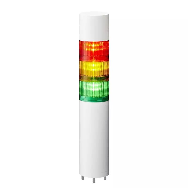 Patlite Signal Tower Light with Buzzer/Flashing, 60 mm, LR6-3M2WJBW-RYG