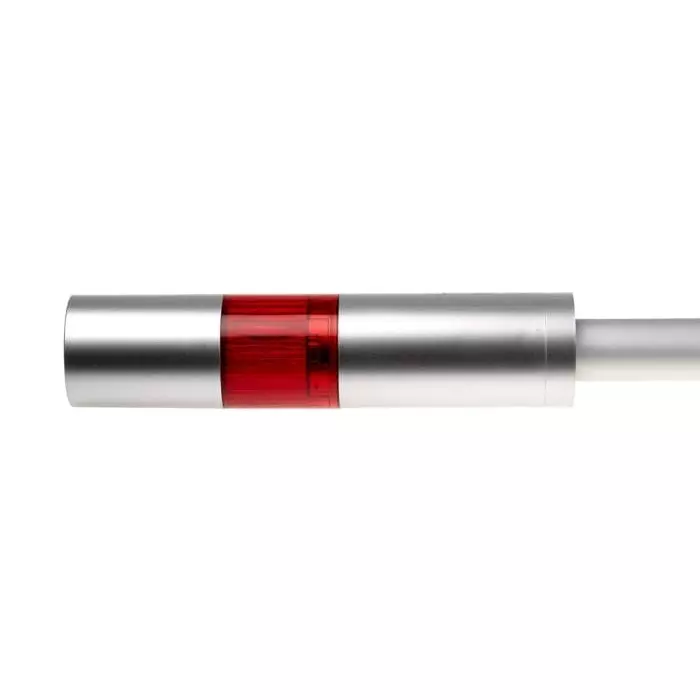 Patlite LR4 Series Coloured Buzzer Signal Tower 1 Lights 24 V DC Pole Mount, LR4-102PJBU-R