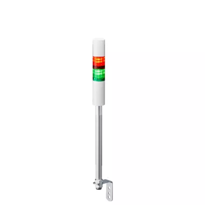 Patlite LR4 Series Coloured Buzzer Signal Tower 2 Lights 24 V DC Pole Mount, LR4-202LJBW-RG