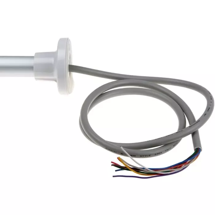 Patlite LR4 Series Coloured Signal Tower 1 Lights 24 V DC Pole Mount, LR4-102PJNW-G