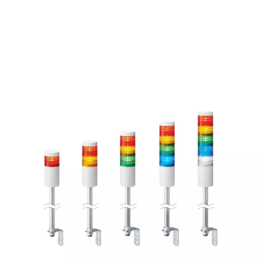 PATLITE Stacked Signal Light Signal Tower DC 24 V Rated Voltage, LR6-302LJNA-YCB