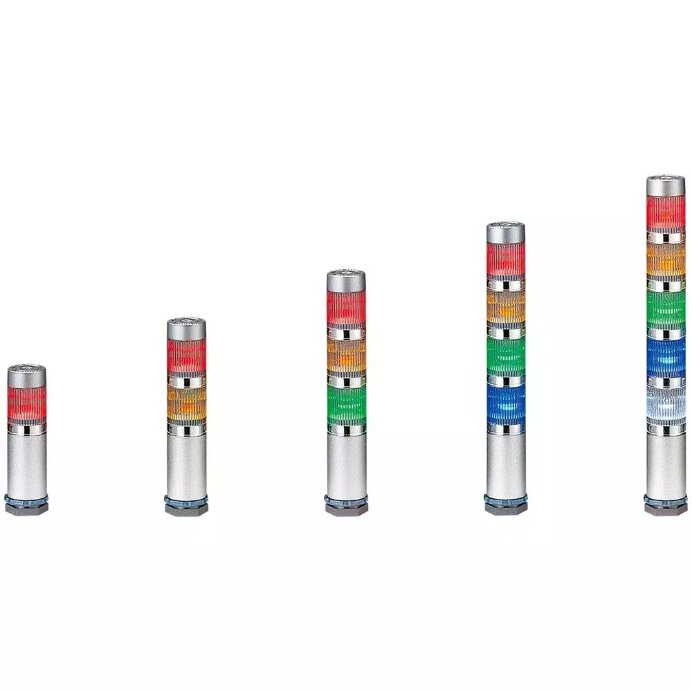 PATLITE LED Signal Tower DC 24 V Rated Voltage Φ25 mm Outer Dia, MES-202A-YC